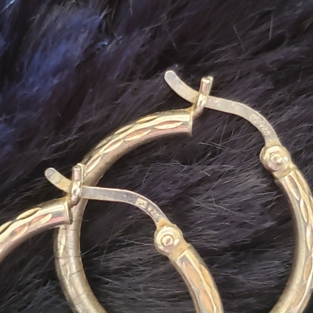 Silver earrings